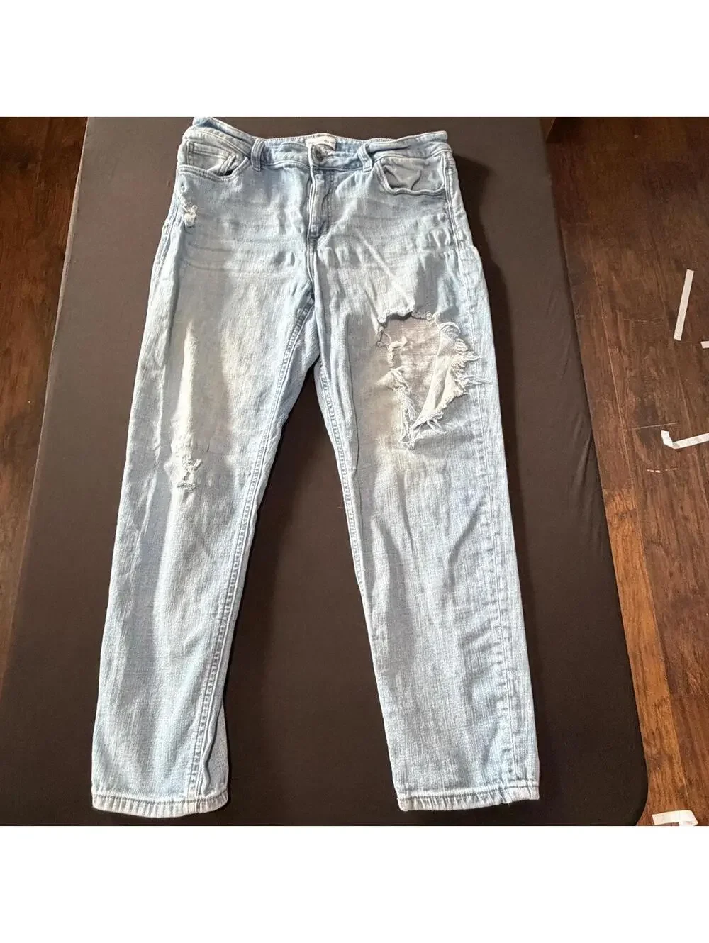 Studio Blue Distressed Boyfriend Jeans Size 32